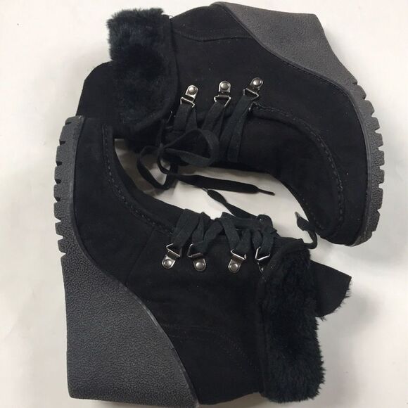 CALL IT SPRING BLACK BOOTS SHOES SIZE 10 - Picture 7 of 16